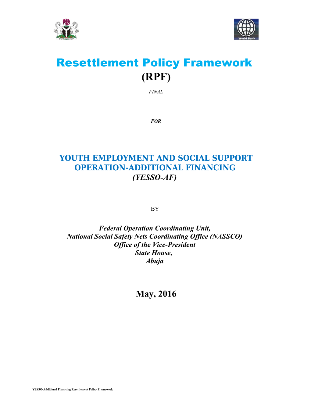 Youth Employment and Social Support Operation-Additional Financing