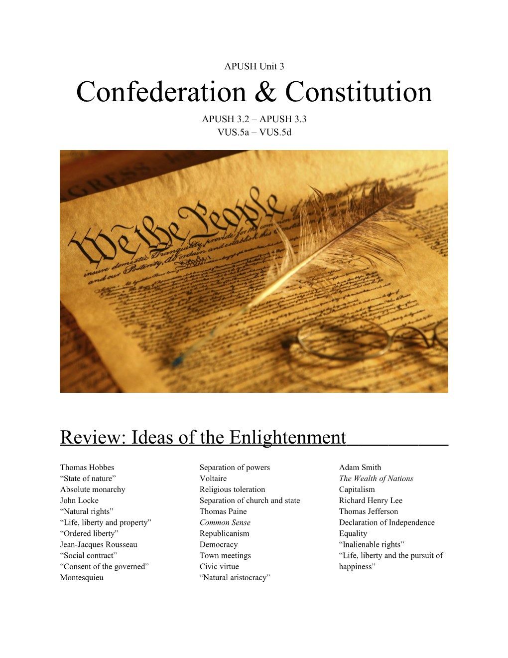 Review: Ideas of the Enlightenment