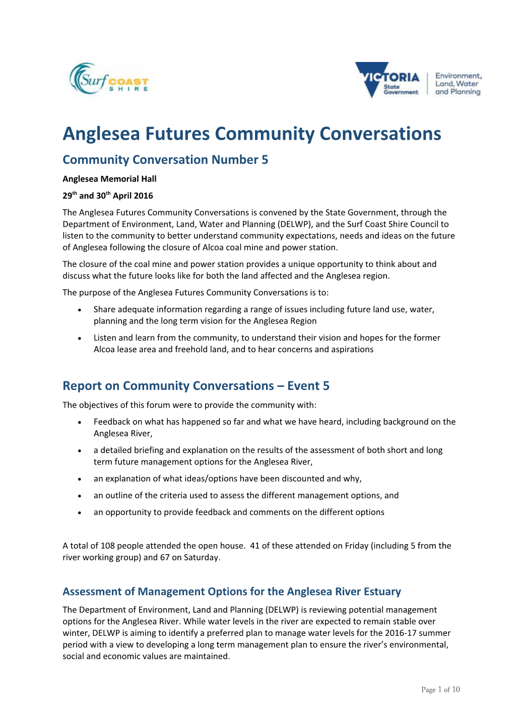 Anglesea Futures Community Conversations