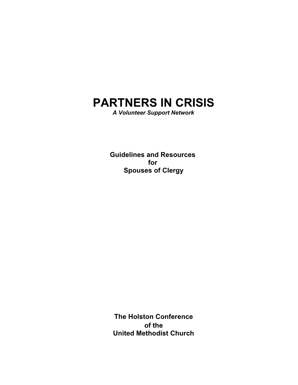 Partners in Crisis