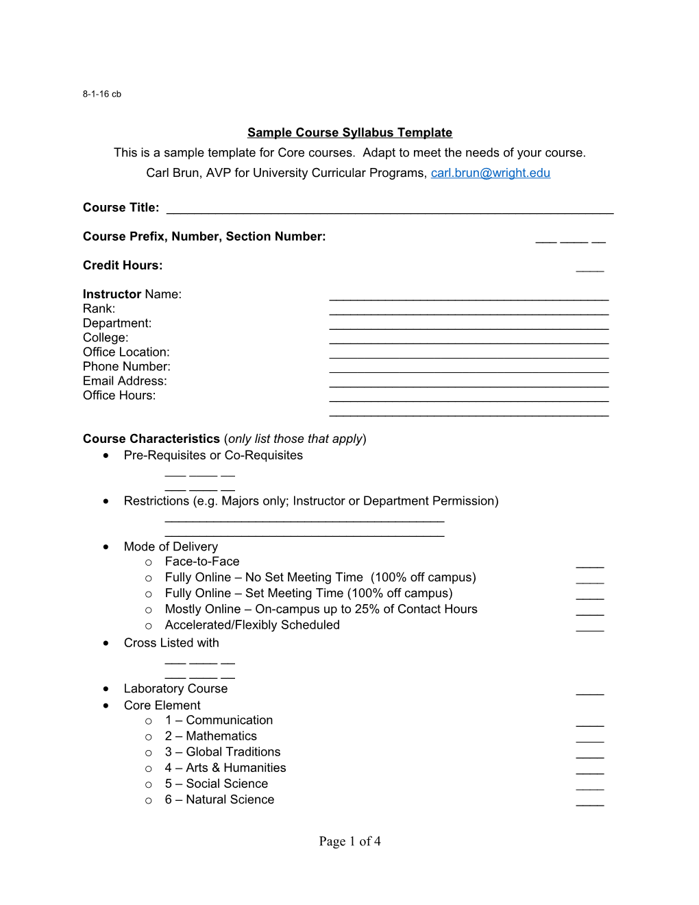 Expedited Process for Creating the Semester Calendar Undergraduate Course Inventory