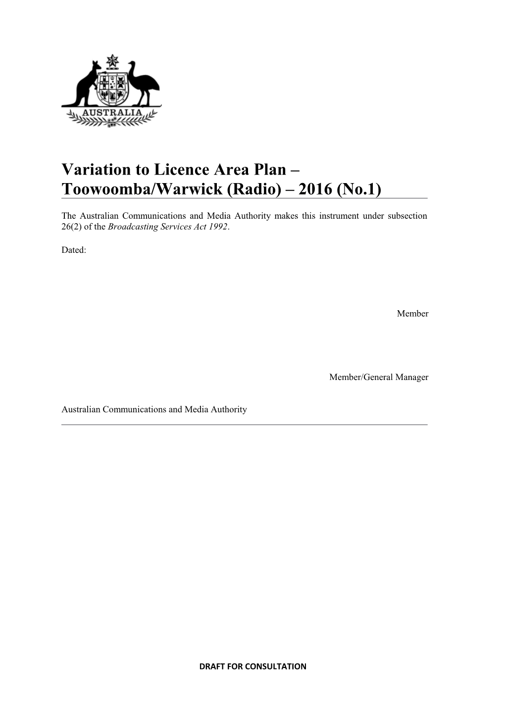 Amendment Instrument Template