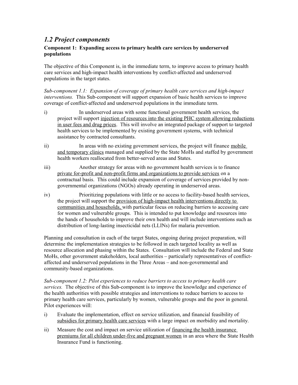 Environmental and Social Assessment Framework for the Decentralized Health System Development