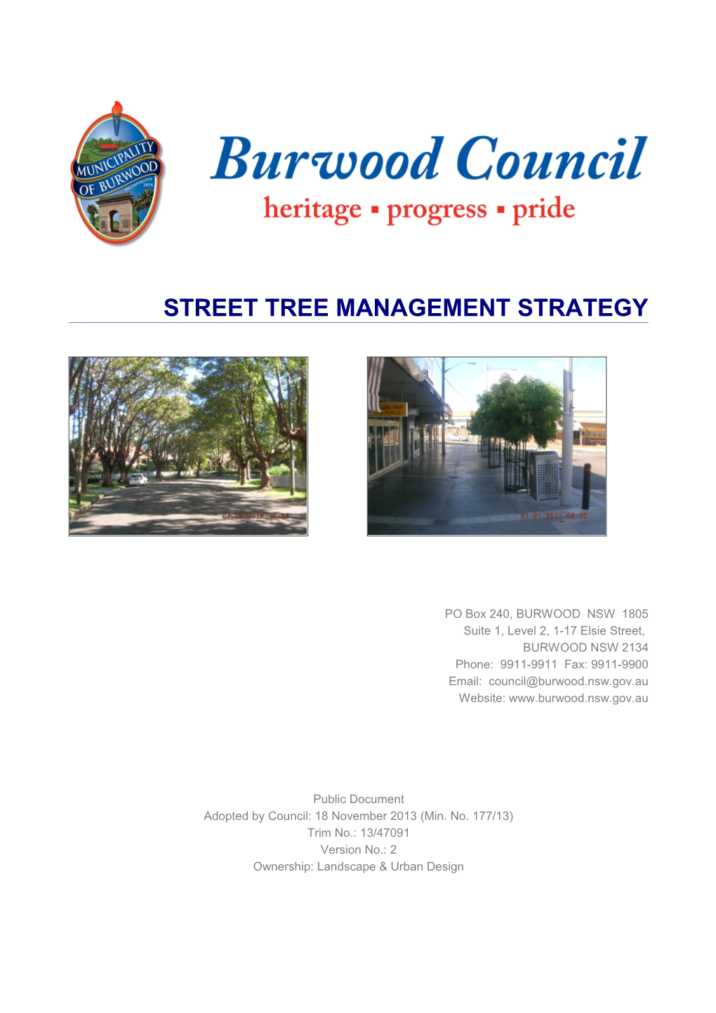 Street Tree Management Strategy