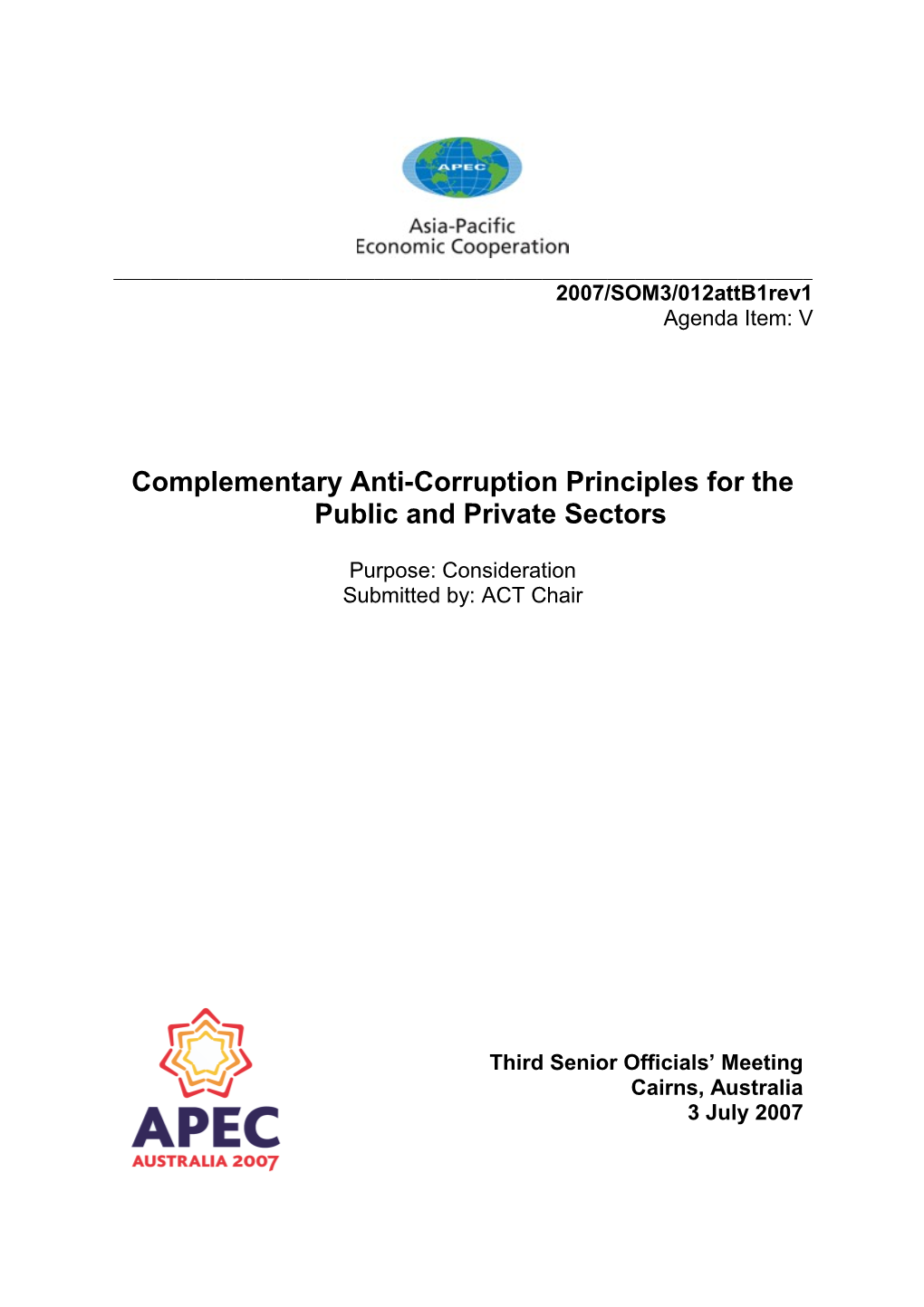 Complementary Anti-Corruption Principles