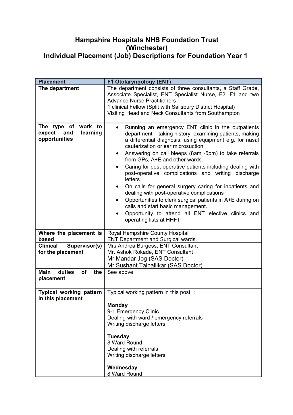 Hampshire Hospitals NHS Foundation Trust