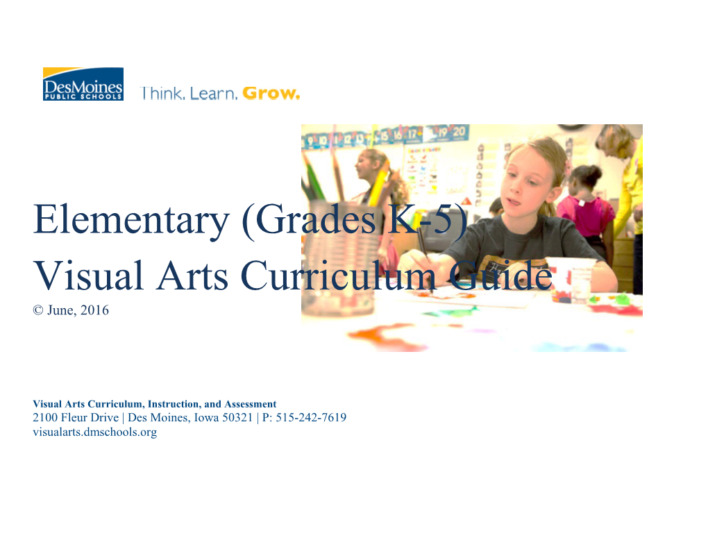 Elementary Visual Arts Curriculum Guide