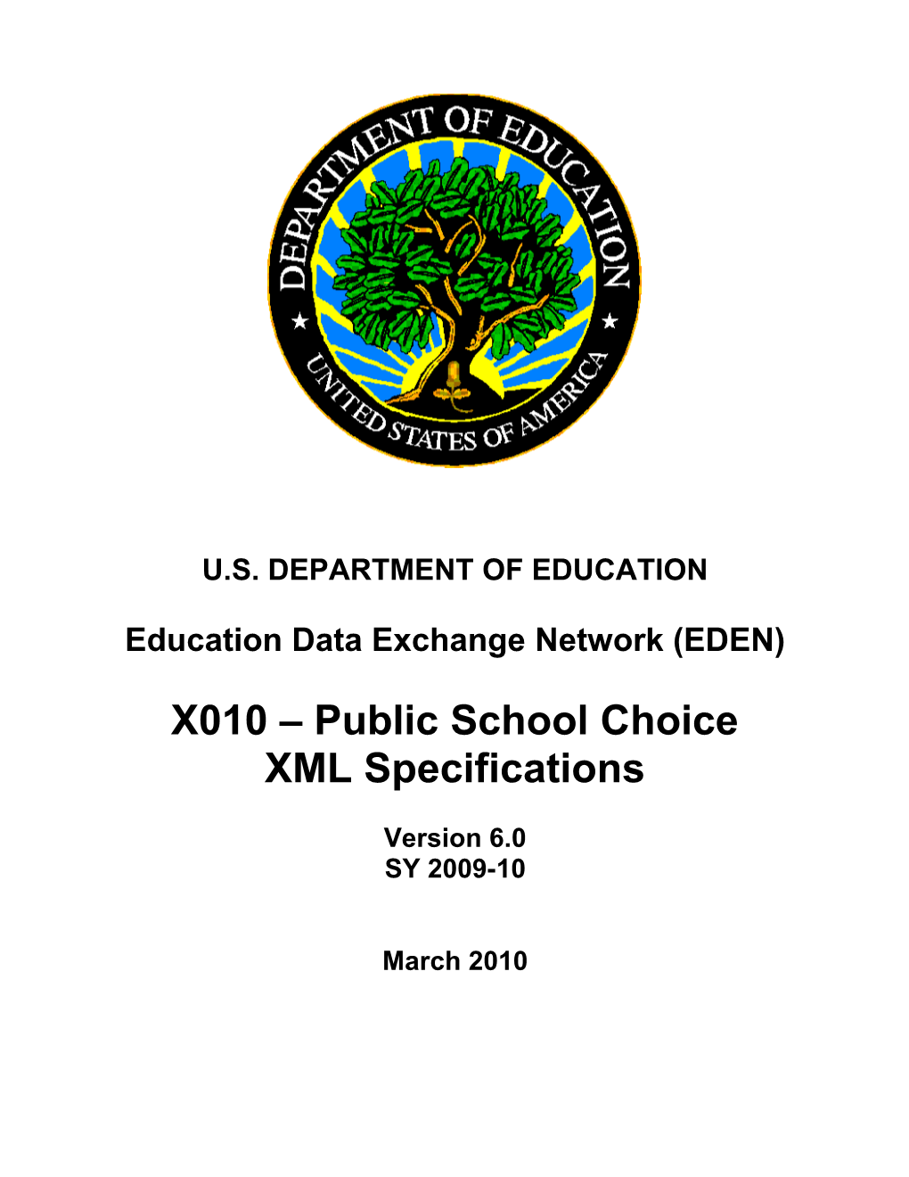Public School Choice XML Specifications