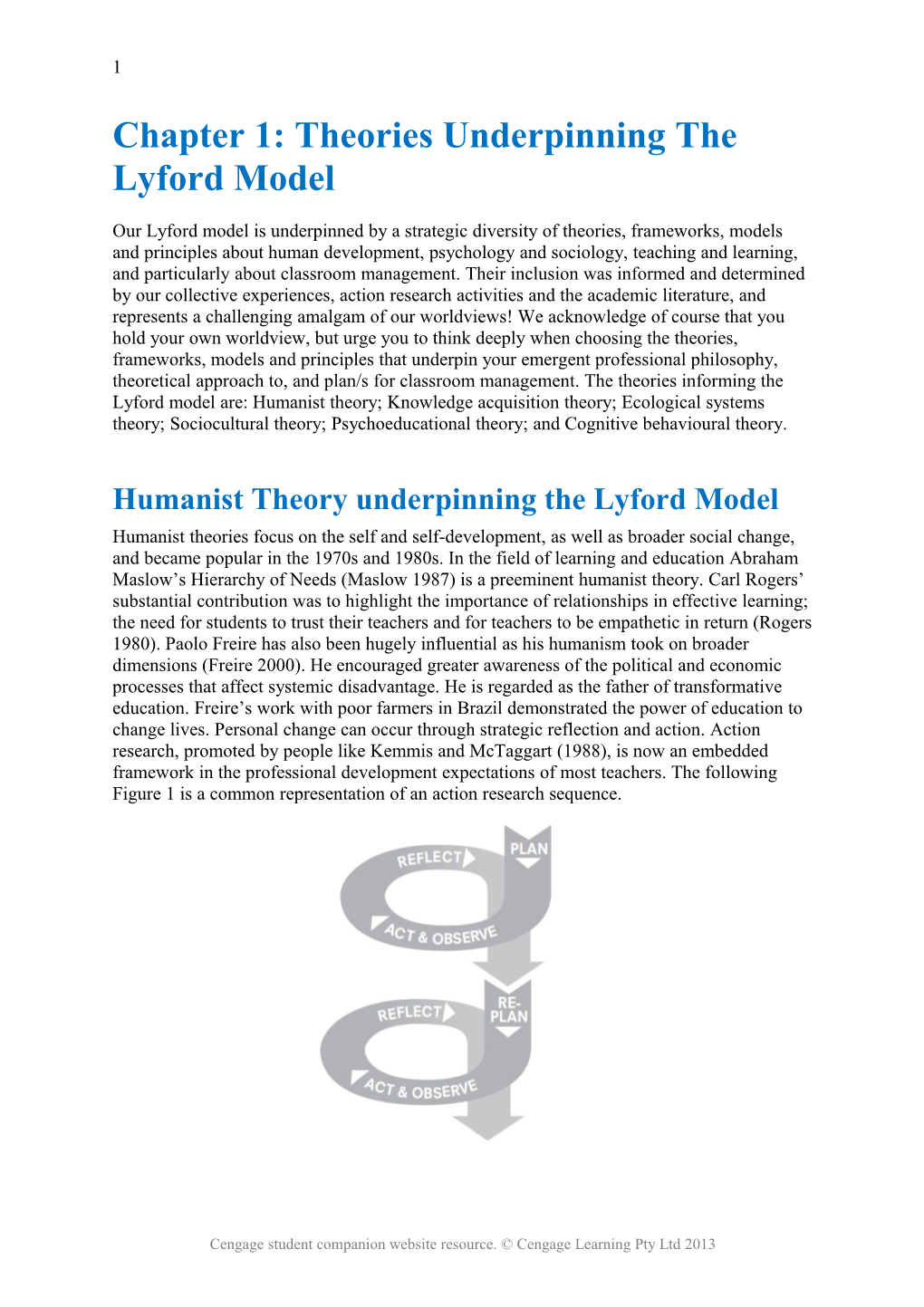 Chapter 1: Theories Underpinningthe Lyford Model