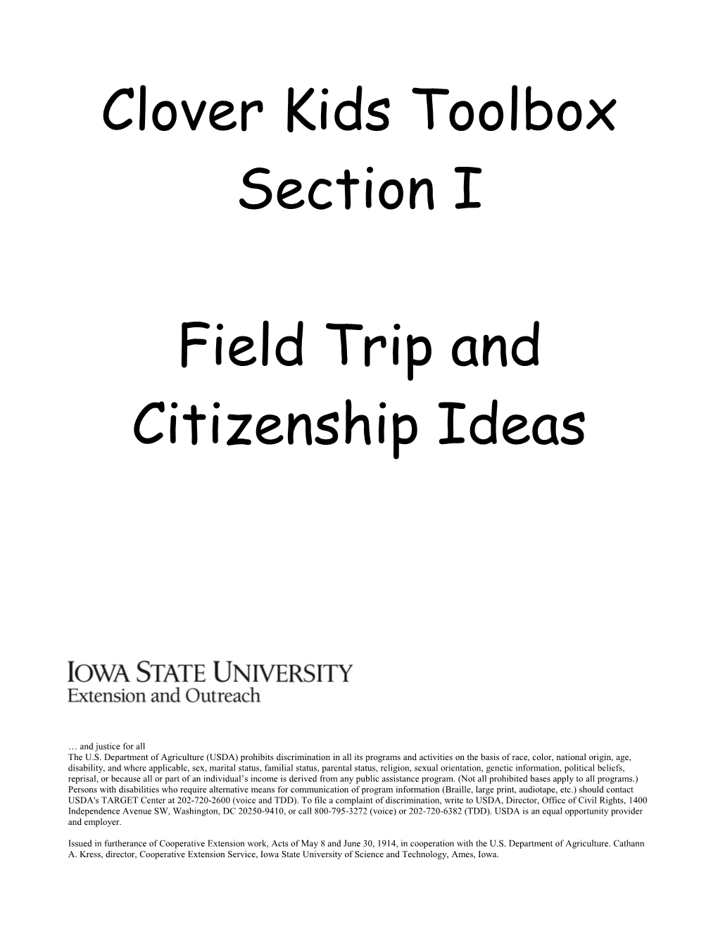 Field Trip and Citizenship Ideas