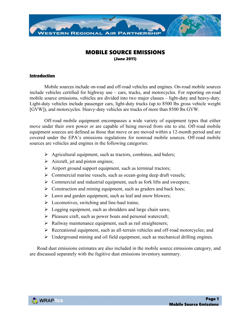 Mobile Source Emissions