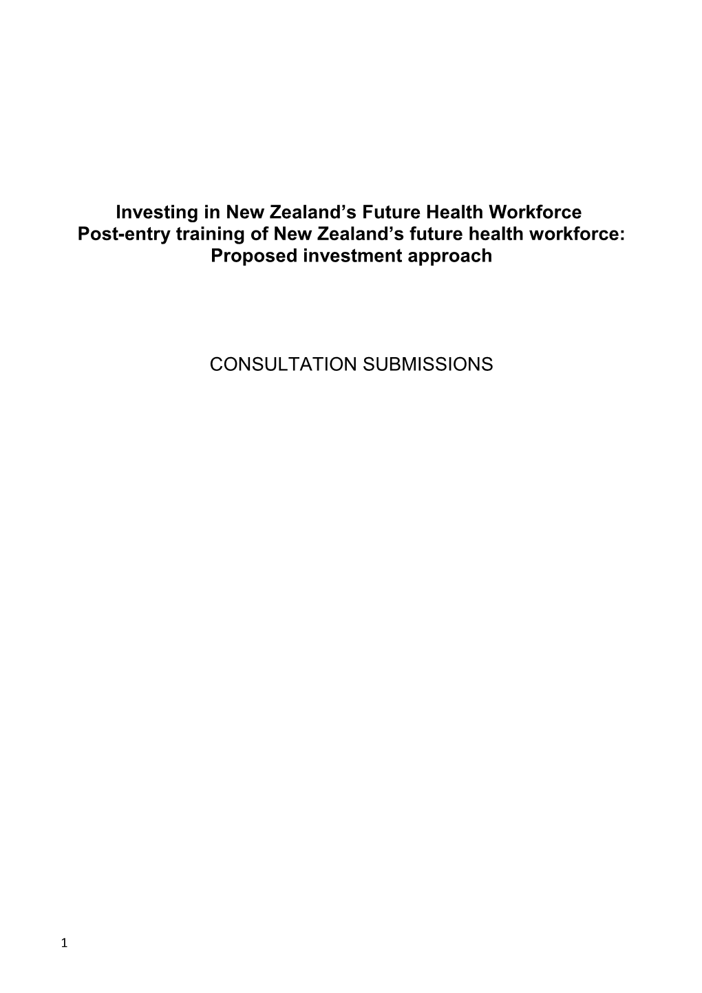 Investing in New Zealand S Future Health Workforce