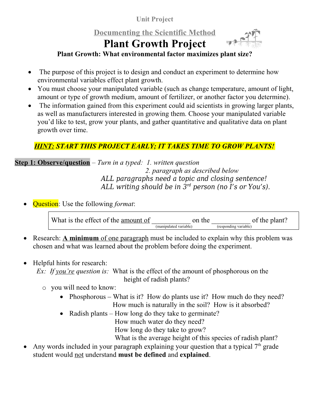 Documenting the Scientific Method