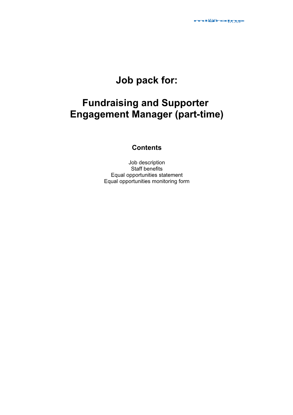 Engagement Manager (Part-Time)