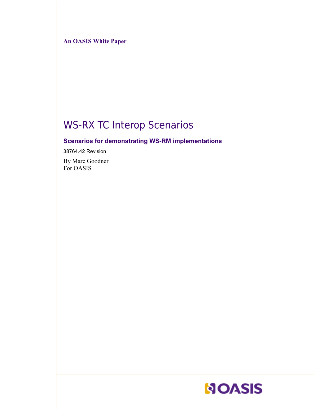 WS-RX TC Interop Scenarios