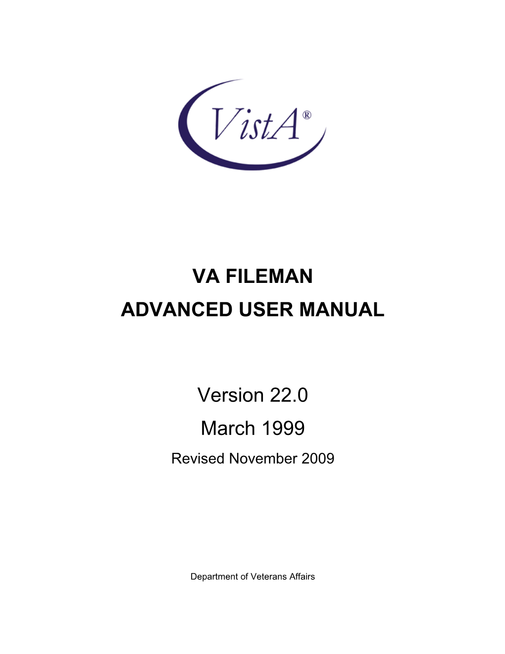 VA Fileman Advanced User Manual