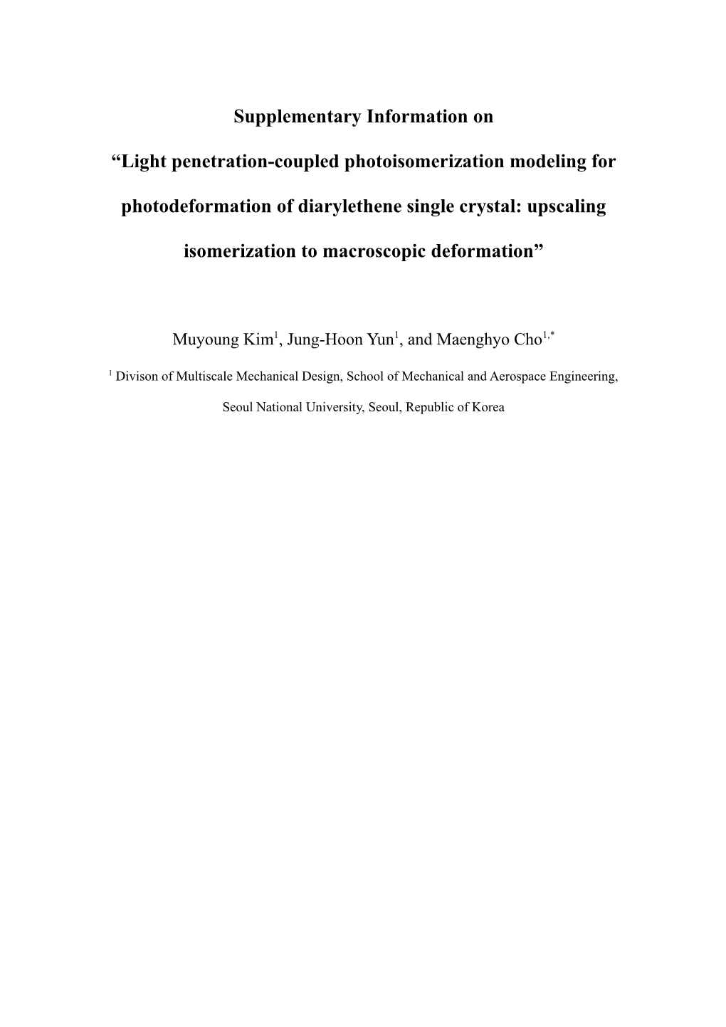 Light Penetration-Coupled Photoisomerization Modeling for Photodeformation of Diarylethene