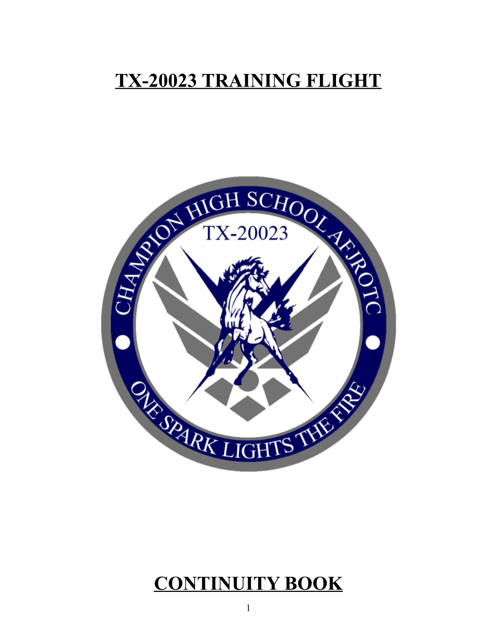 Tx-20023 Training Flight