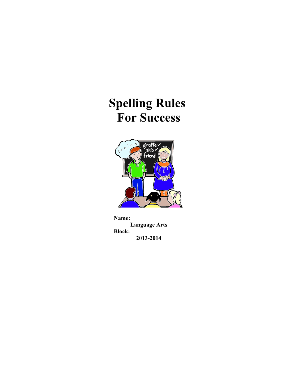 Spelling Rules for /K/ Sound