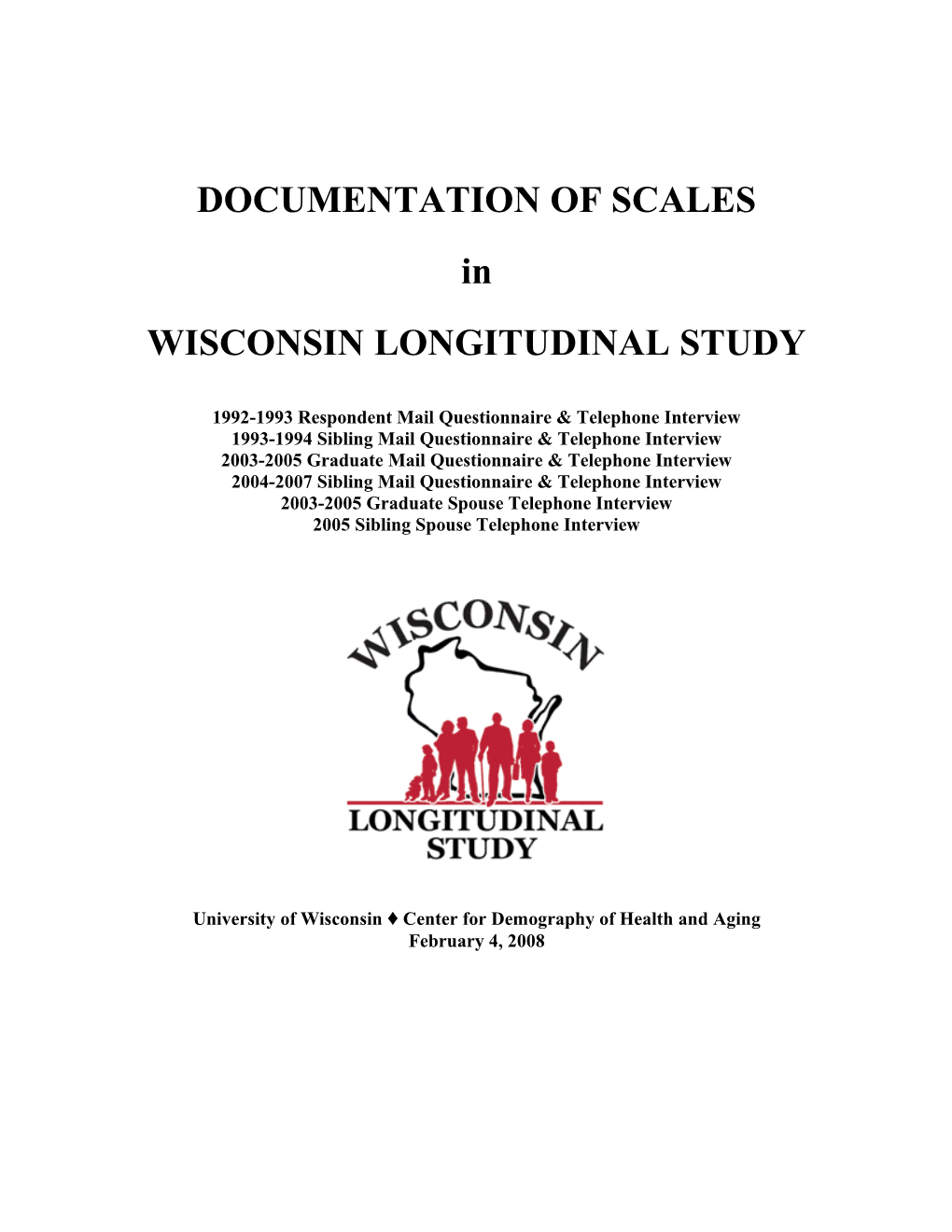 Documentation of Scales