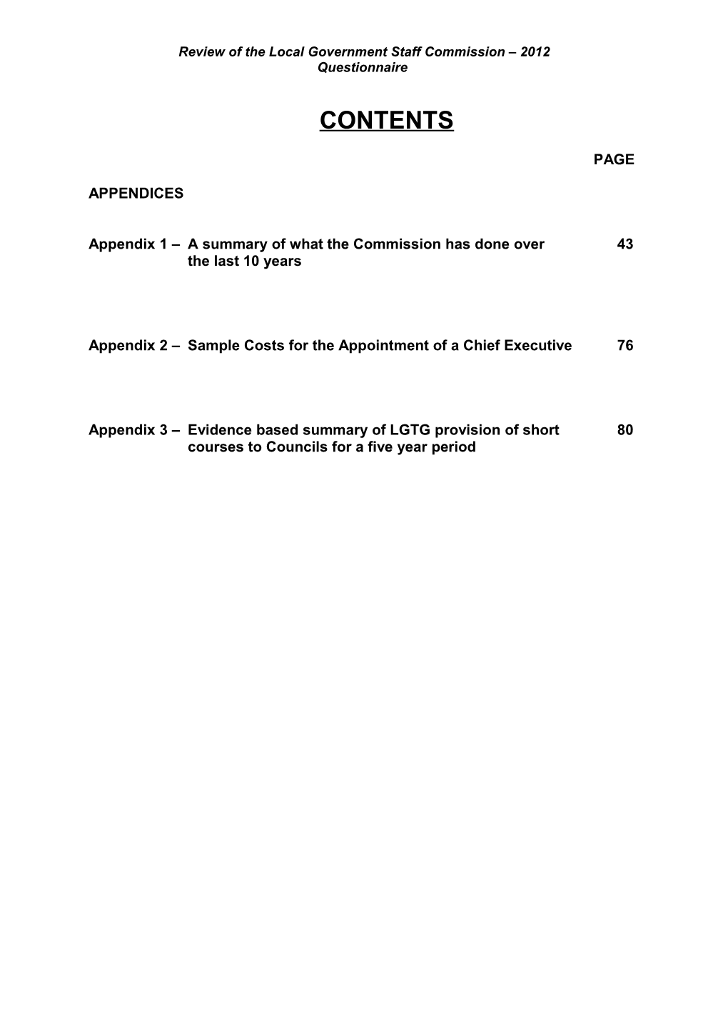 Review of the Local Government Staff Commission 2012