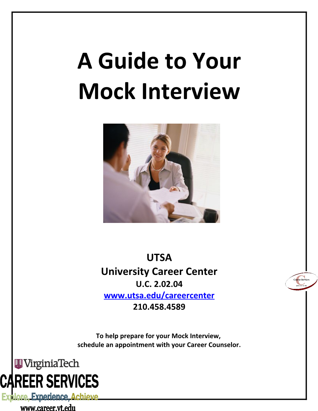 A Guide to Your Mock Interview