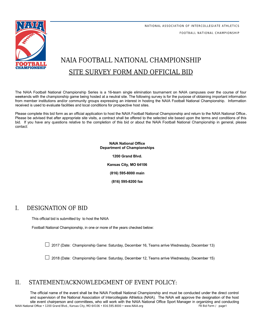 Naia Football National Championship