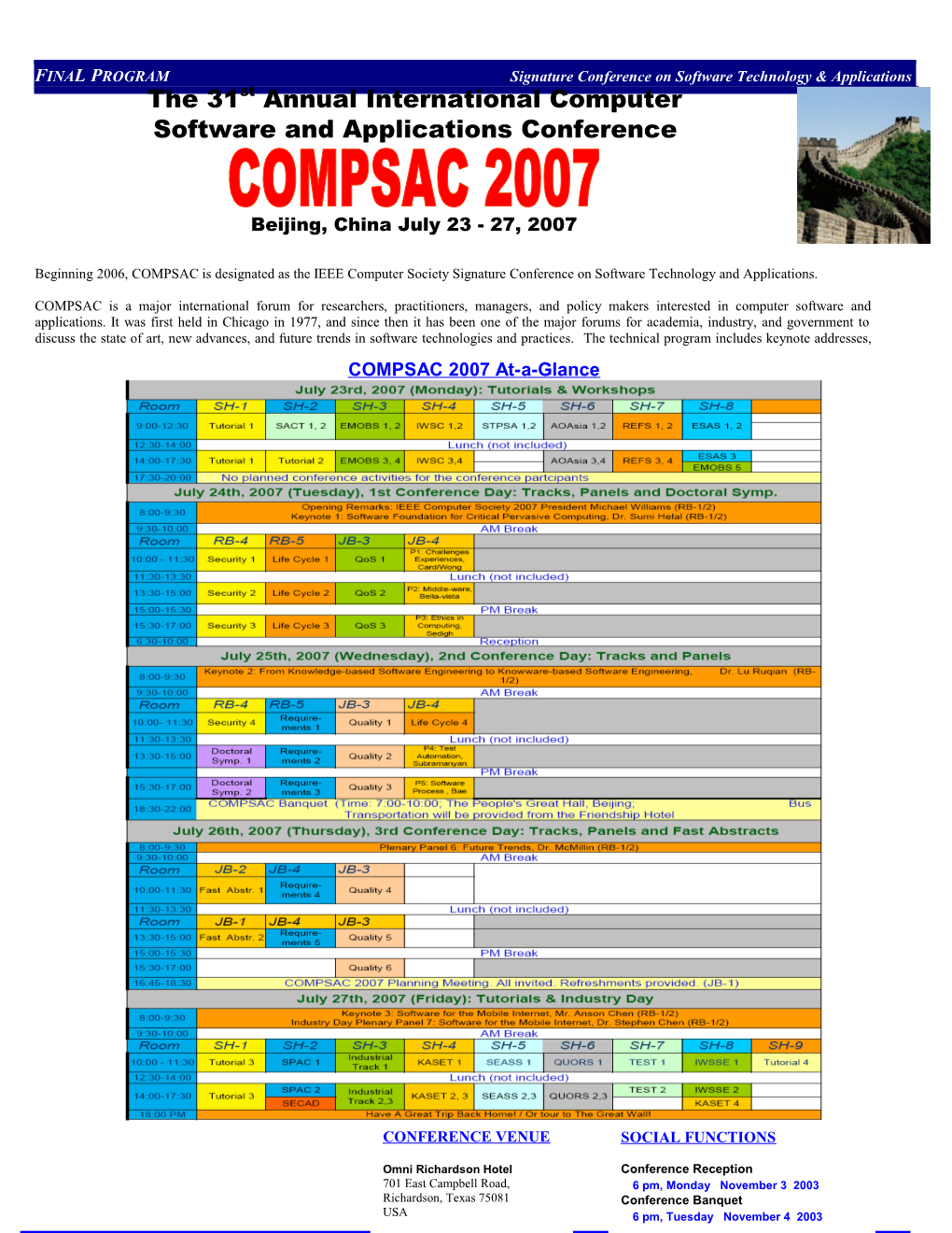 COMPSAC 2002 Technical Program
