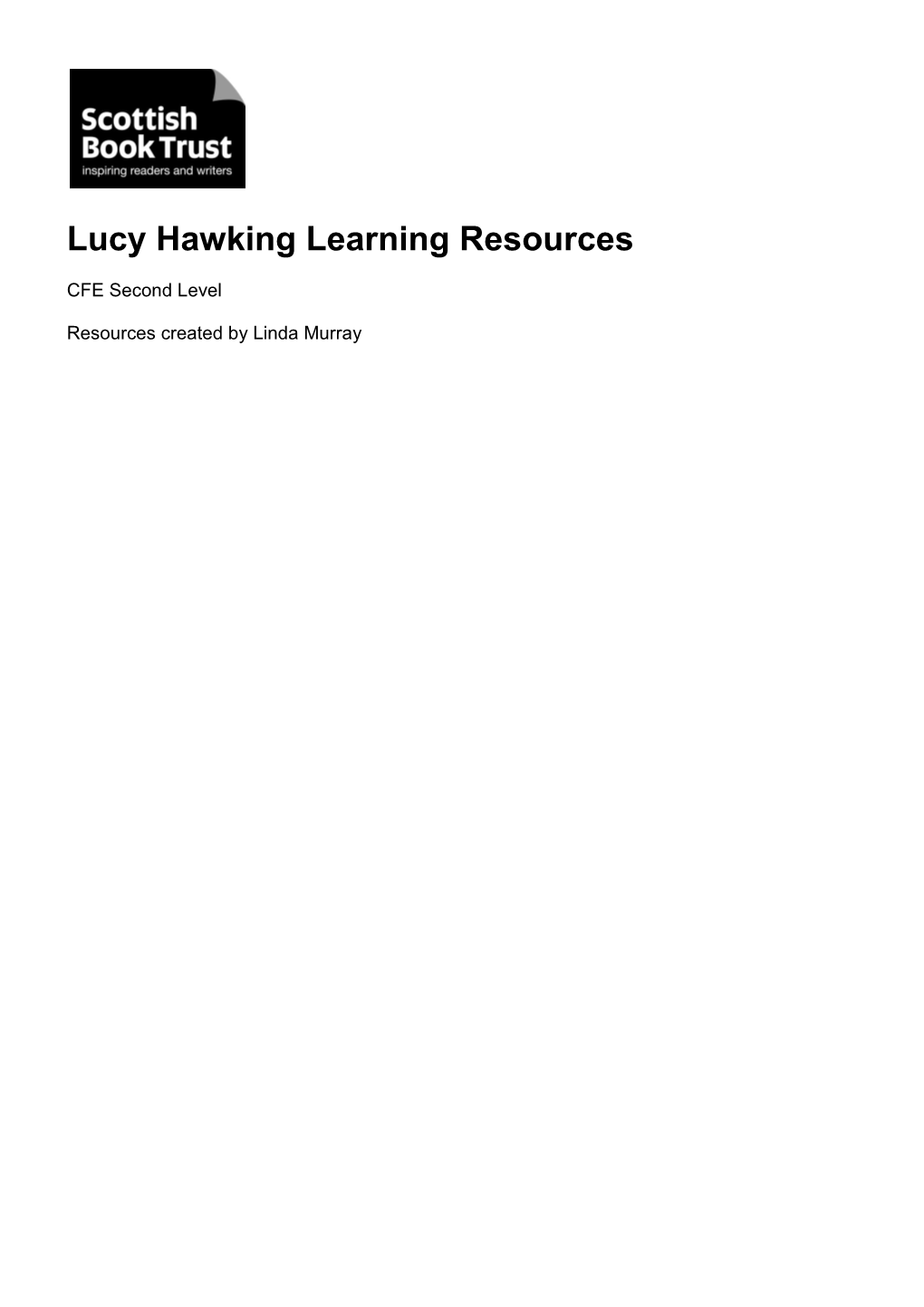 Lucy Hawking Learning Resources