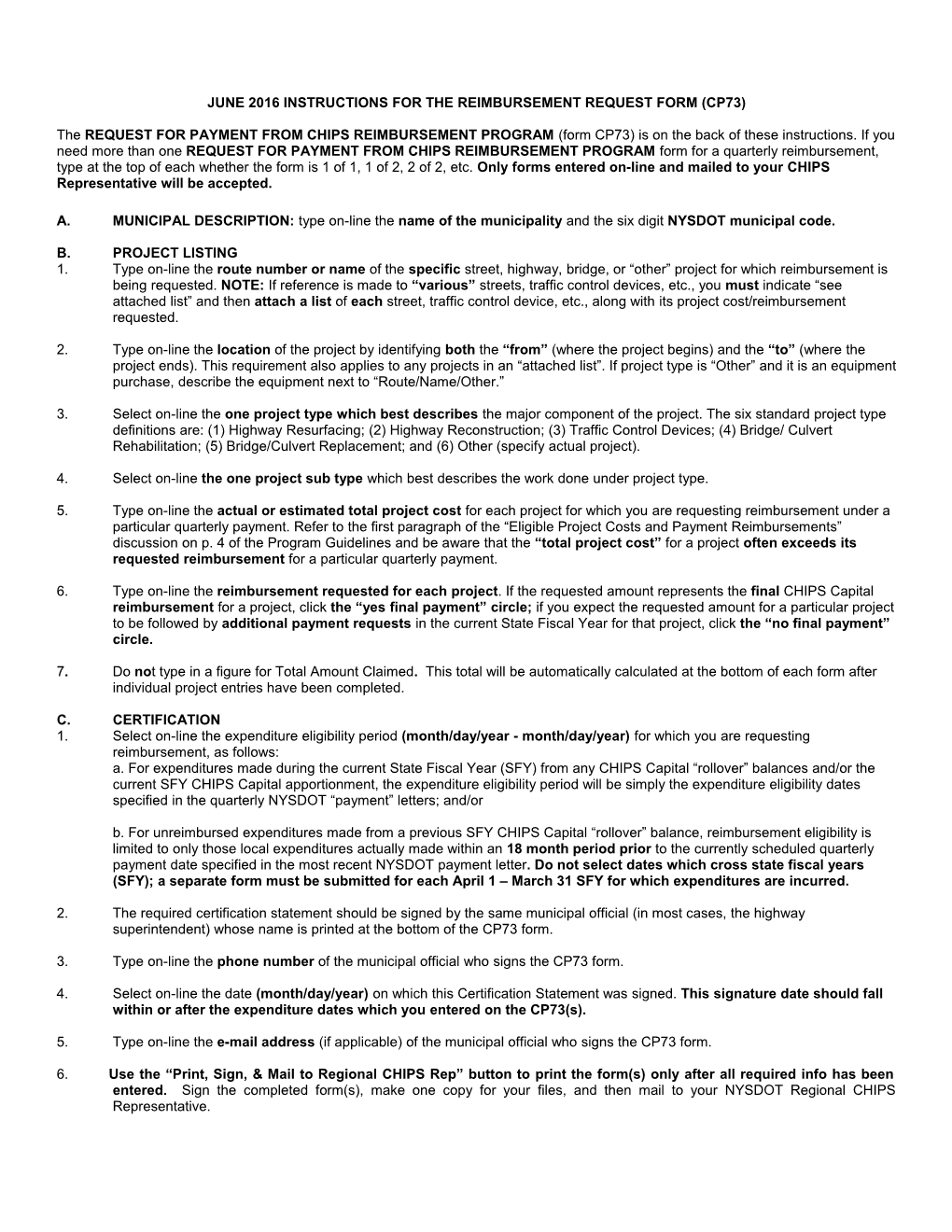 June2016instructions for the Reimbursement Request Form (Cp73)