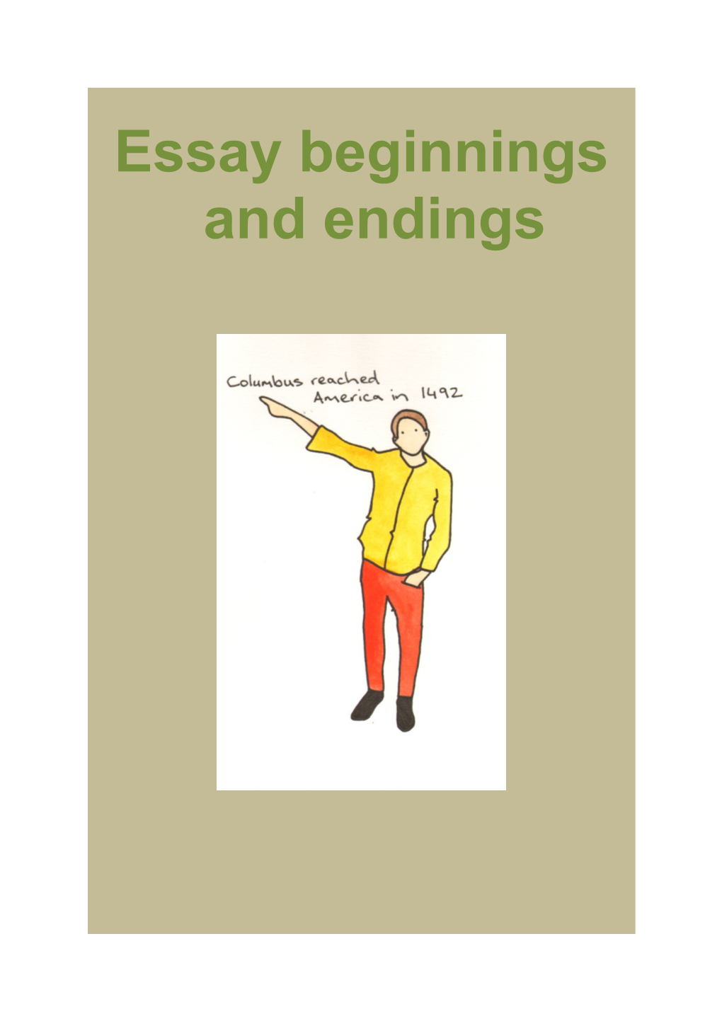 Essay Beginnings and Endings