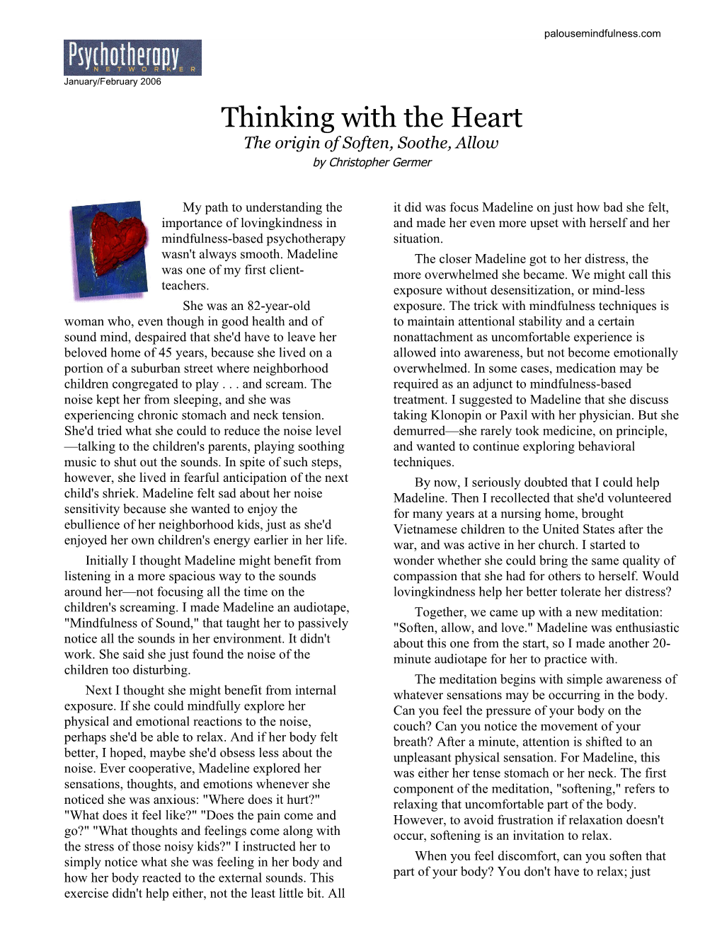 Thinking with the Heart