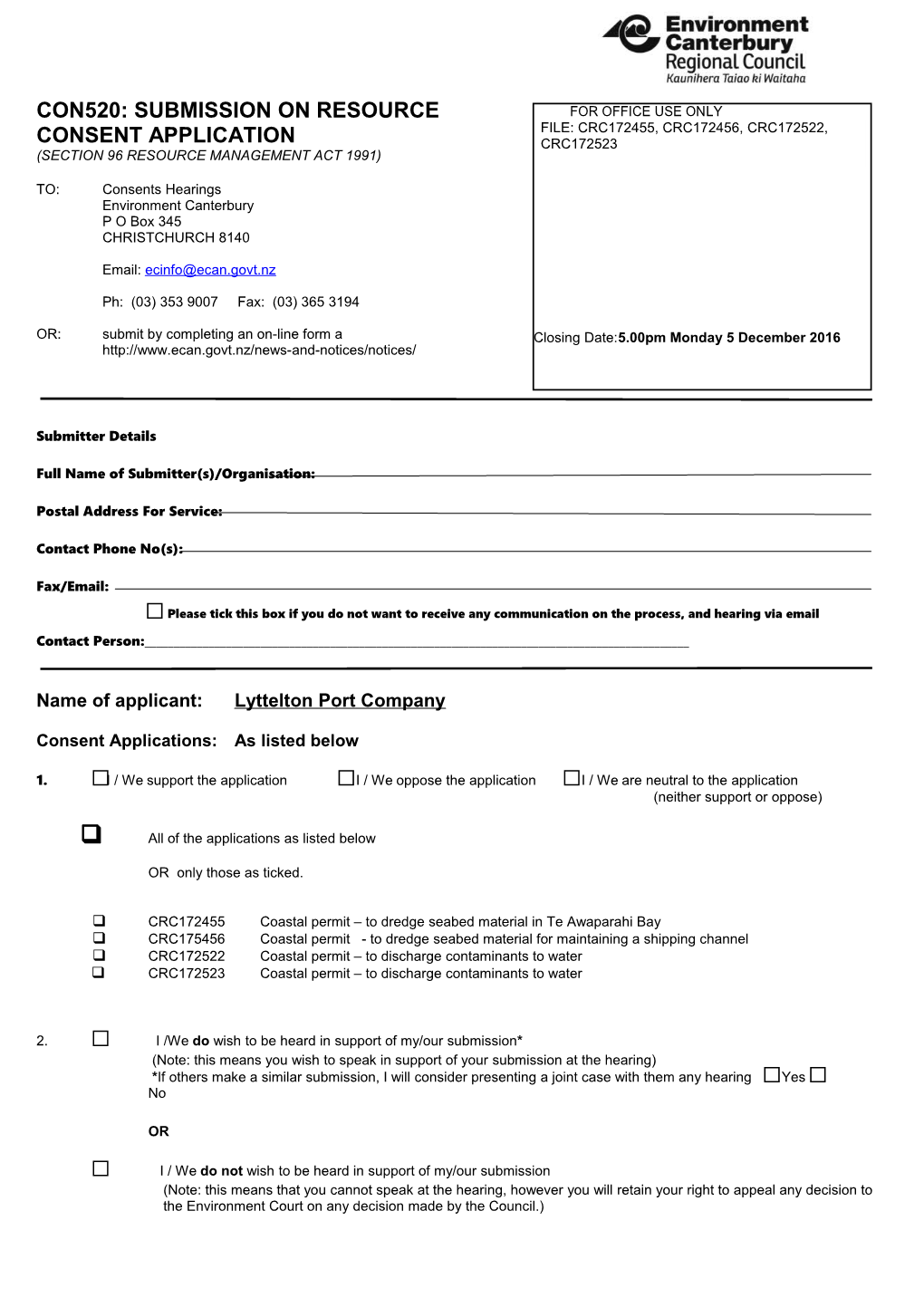 Section 96 Resource Management Act1991