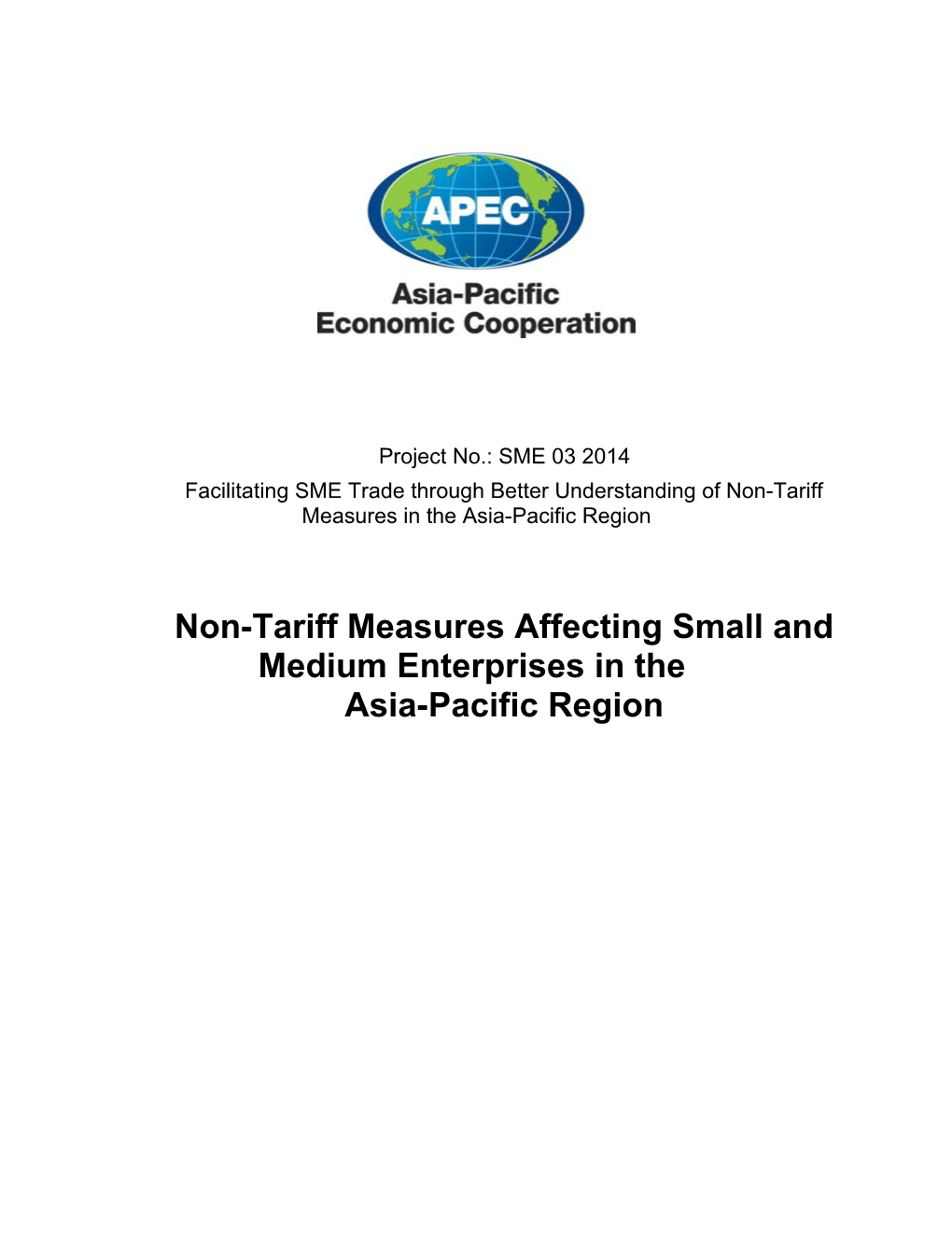 Non-Tariff Measures Affecting Small and Medium Enterprises in The