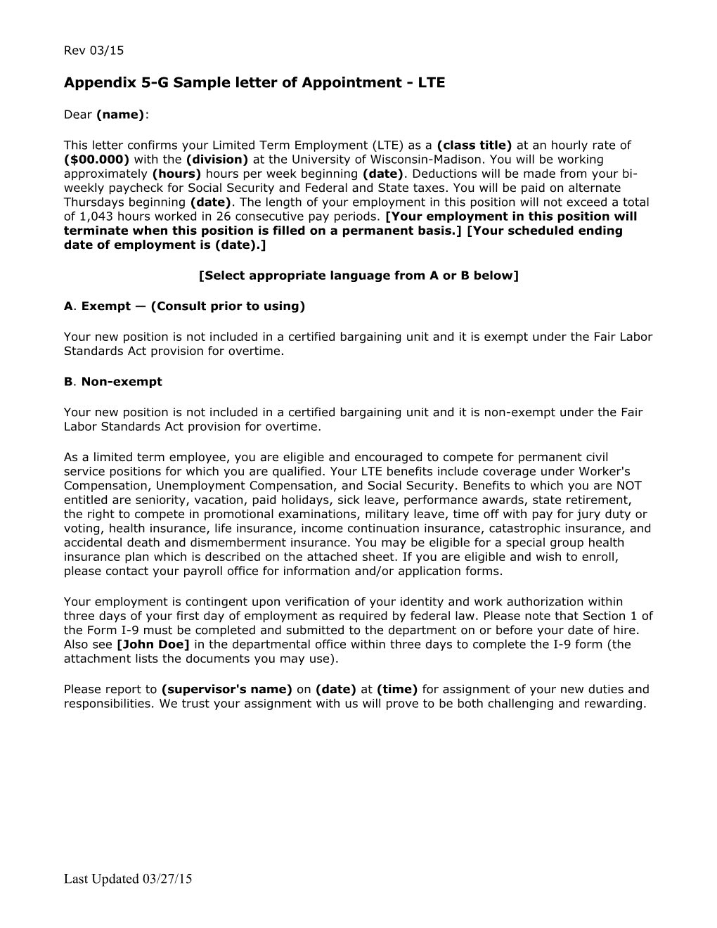 Appendix 5-Gsample Letter of Appointment - LTE