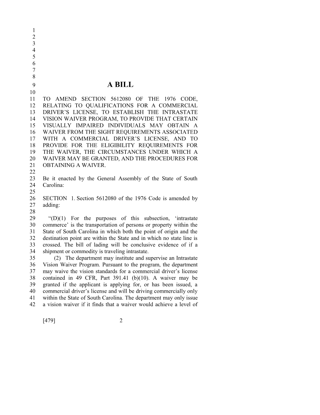 2017-2018 Bill 479 Text of Previous Version (Apr. 5, 2017) - South Carolina Legislature Online