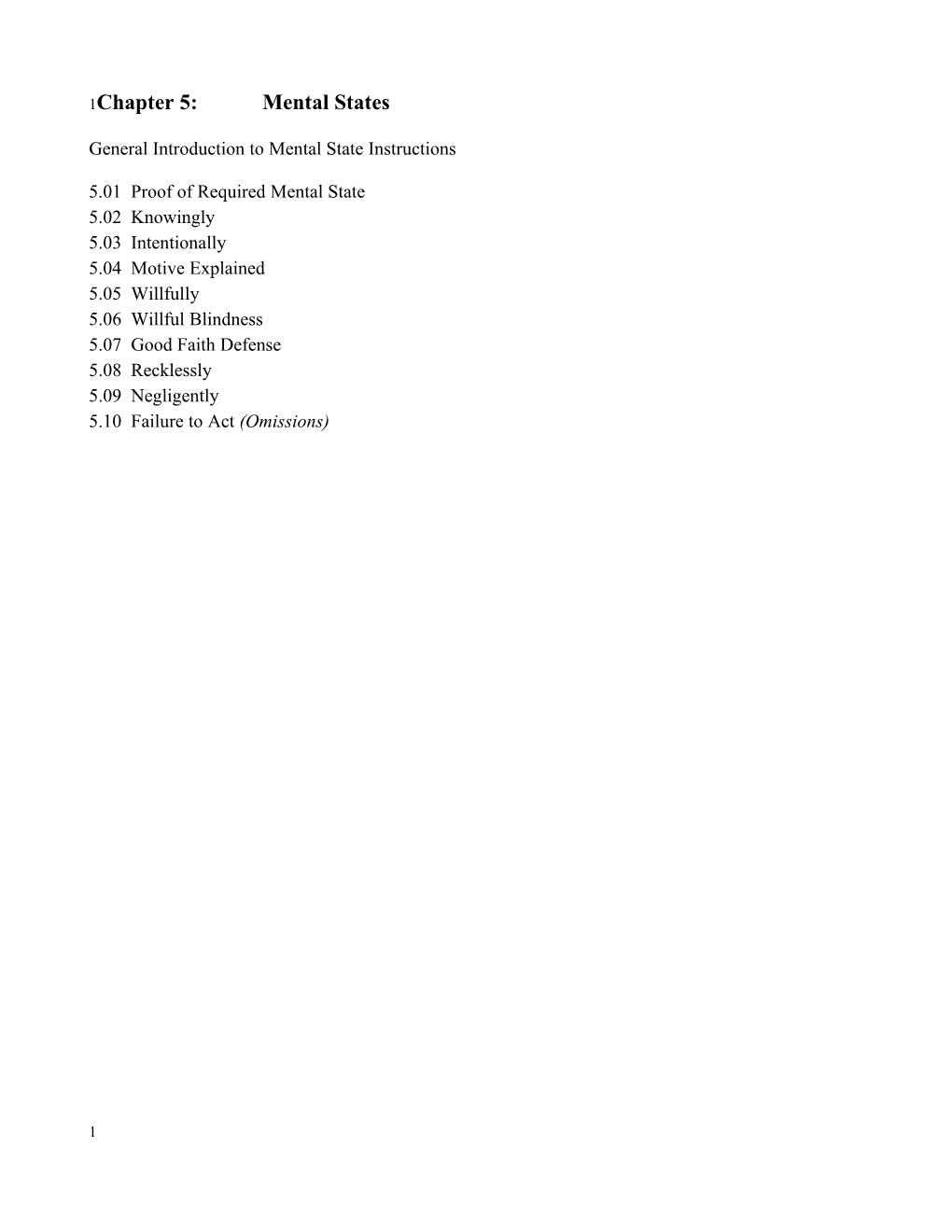 Chapter 5: Mental States