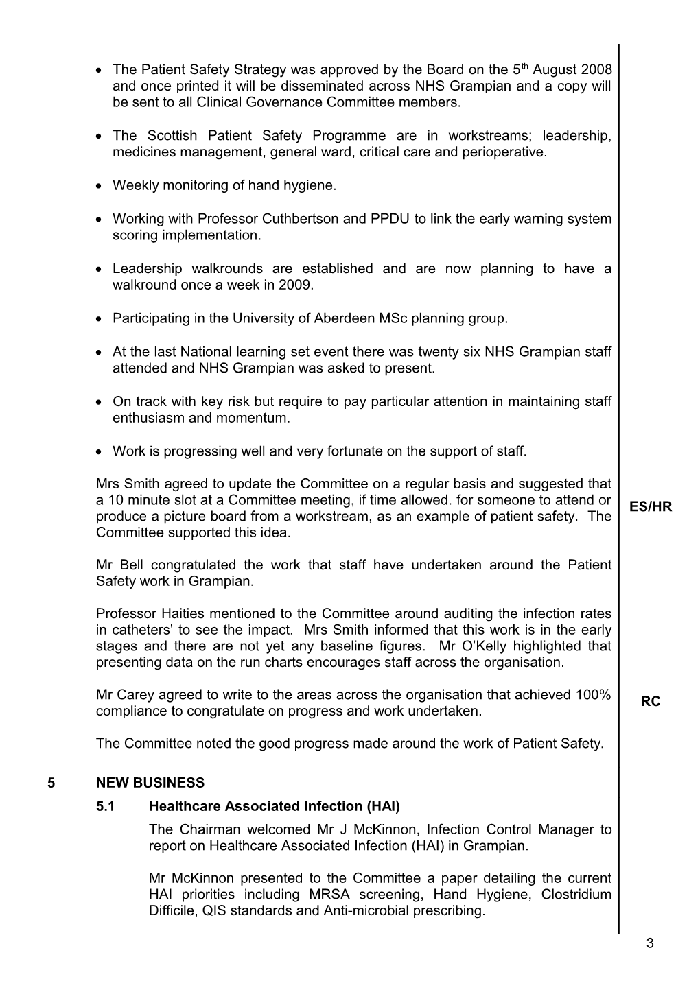 Item 10.12 Clinical Governance Committee of 29 August 2008