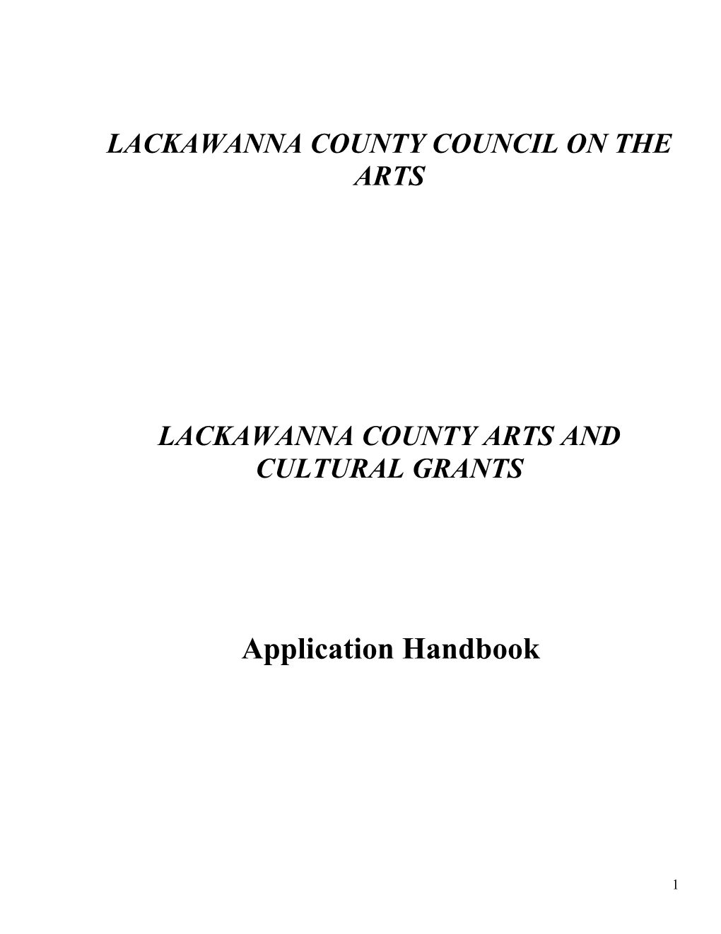 Lackawanna County Council on the Arts
