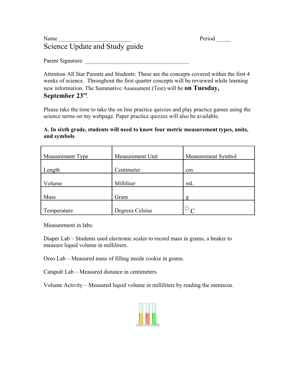 Science Updateand Studyguide