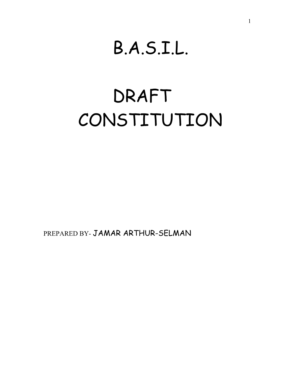 The Constitution of B