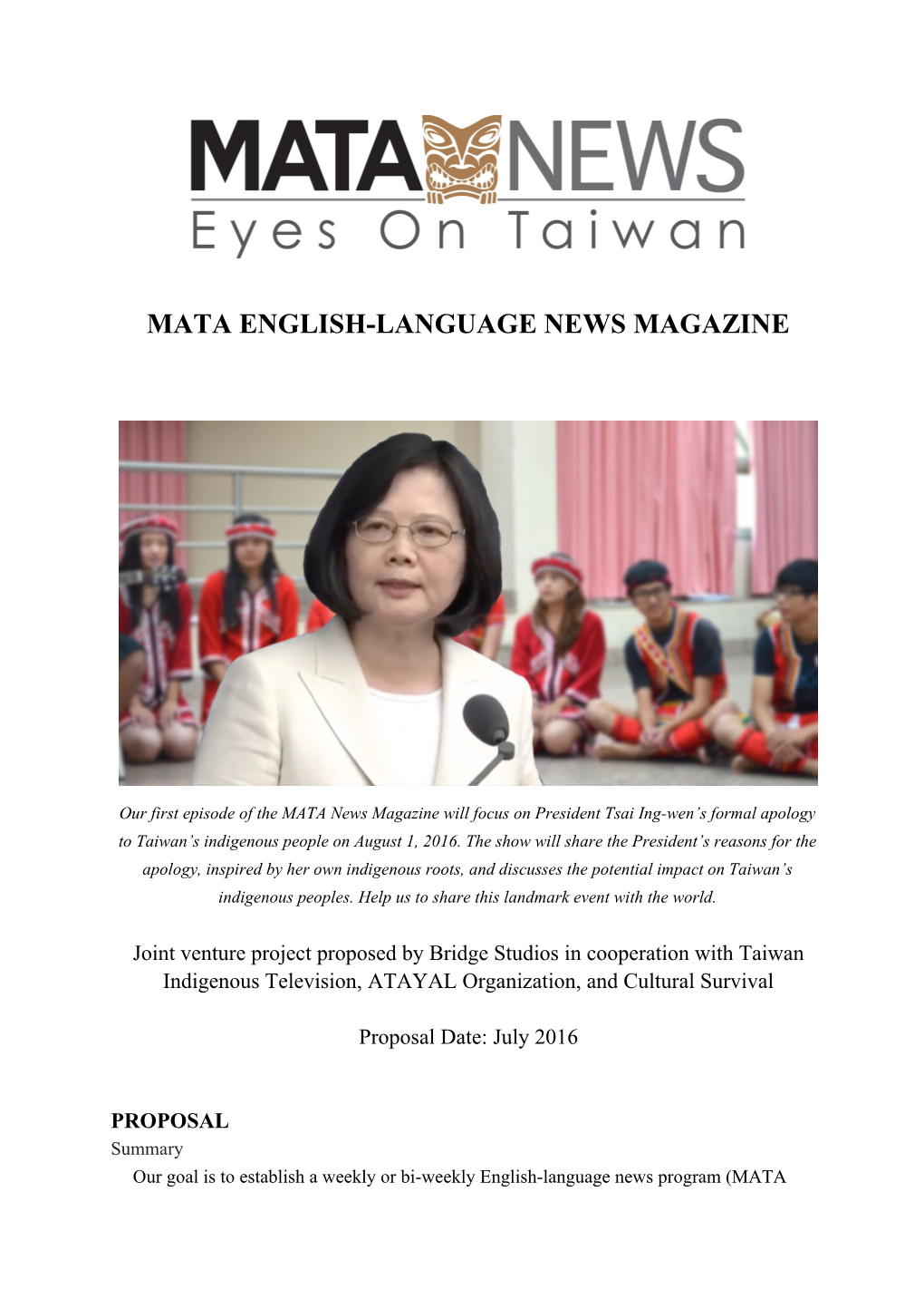 Mata English-Language News Magazine