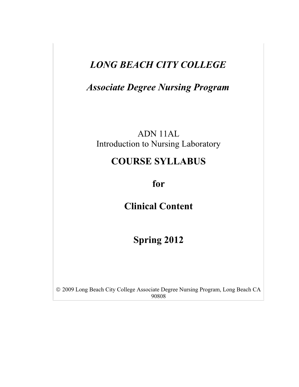 Long Beach Community College District