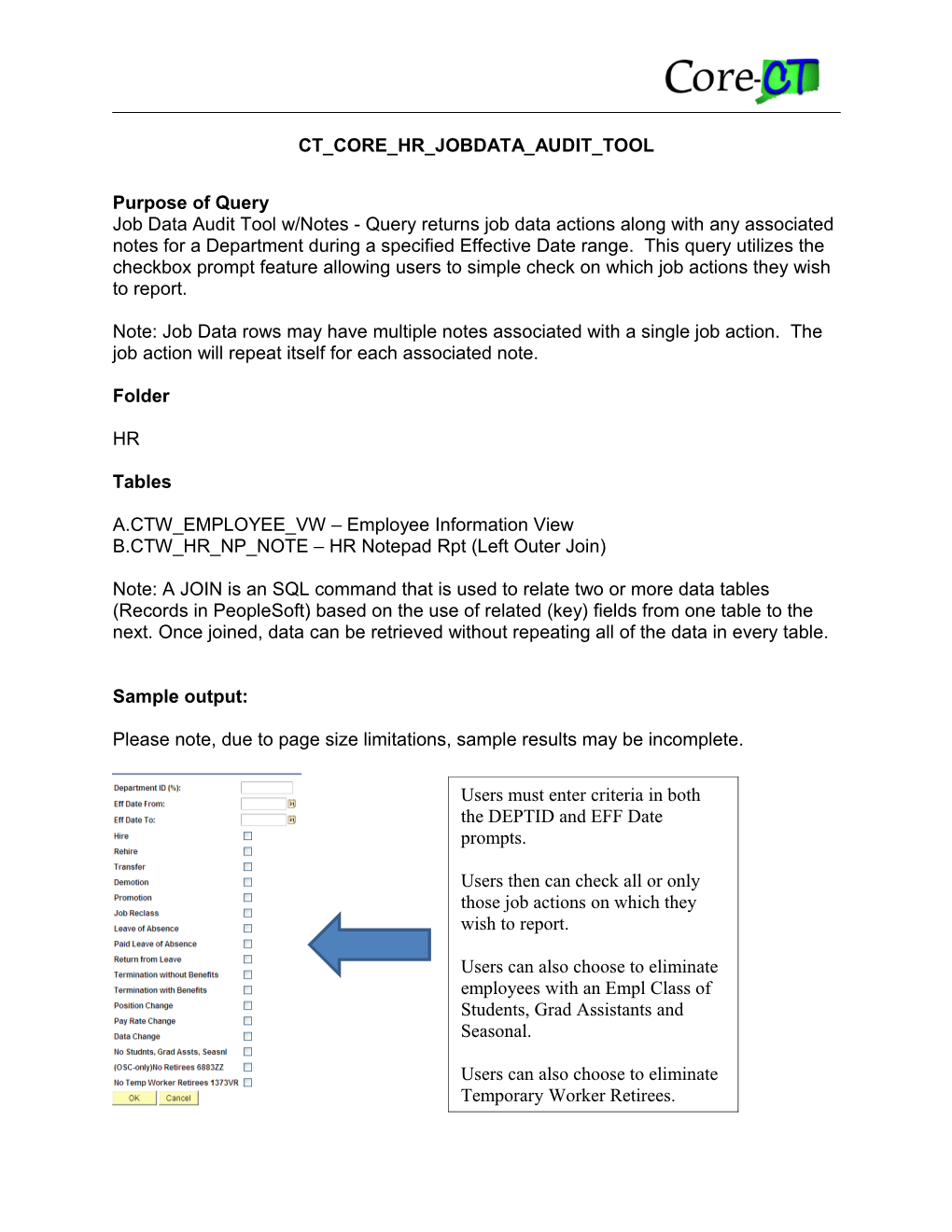 Job Data Audit Tool W/Notes