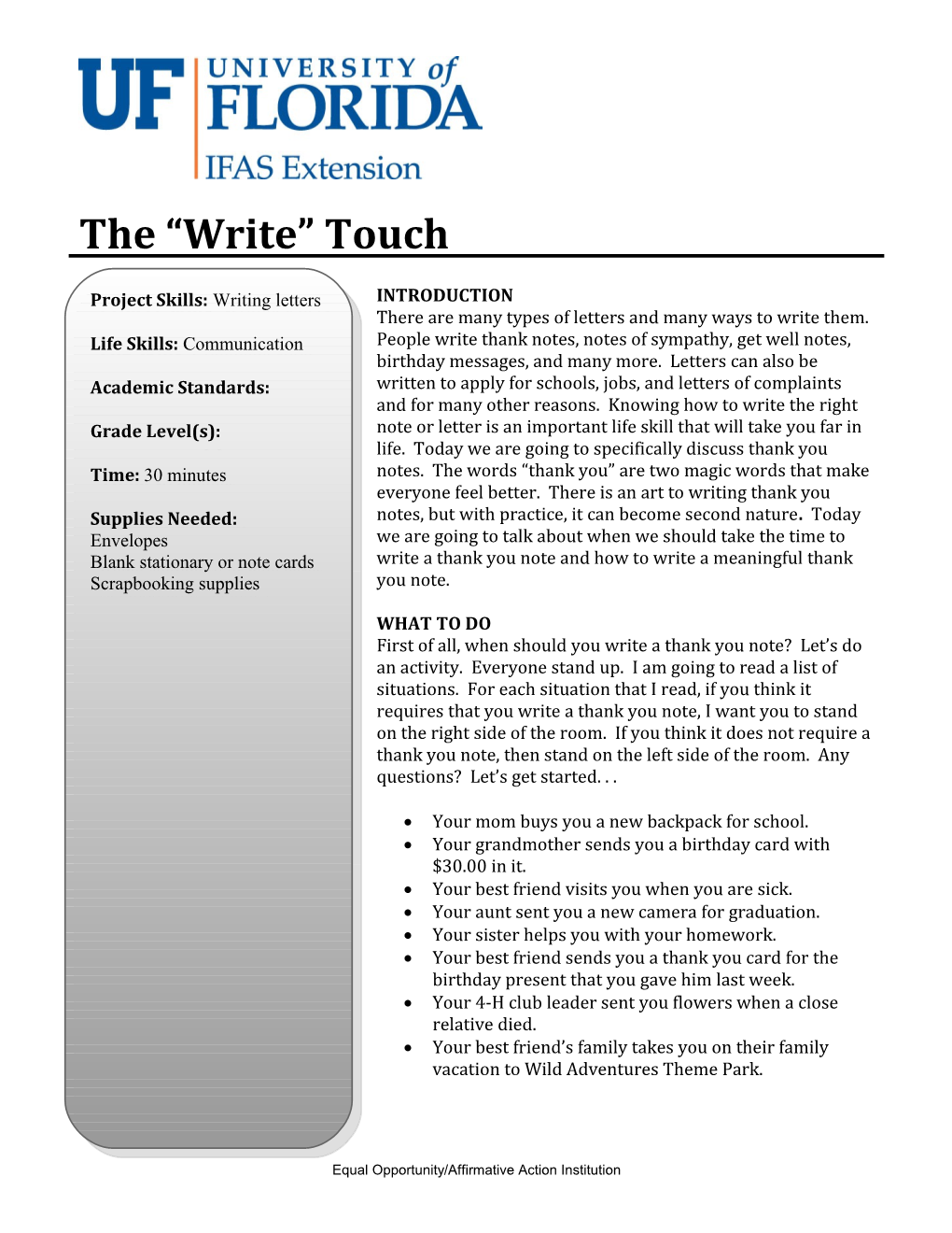 The Write Touch