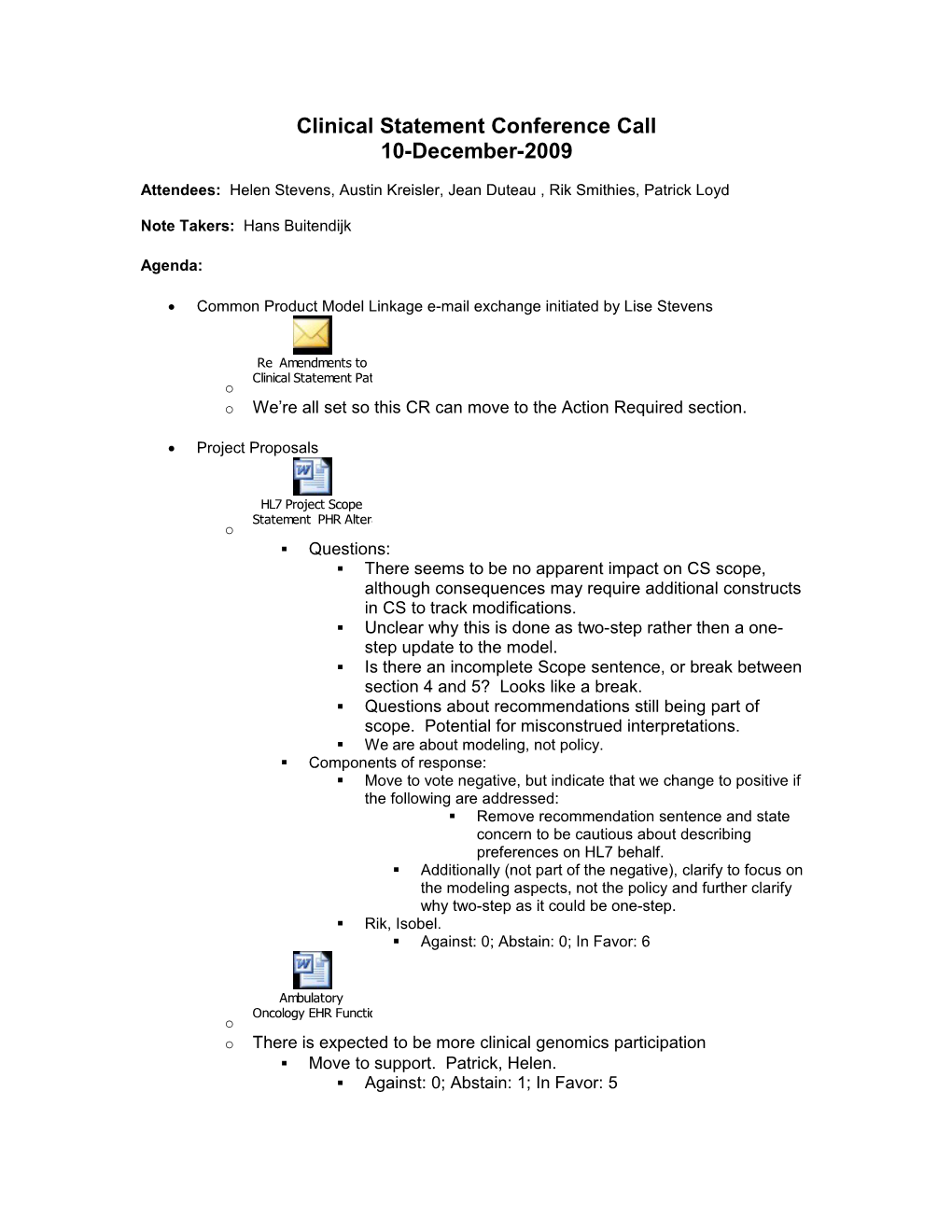 Clinical Statement Conference Call 02-July-2009