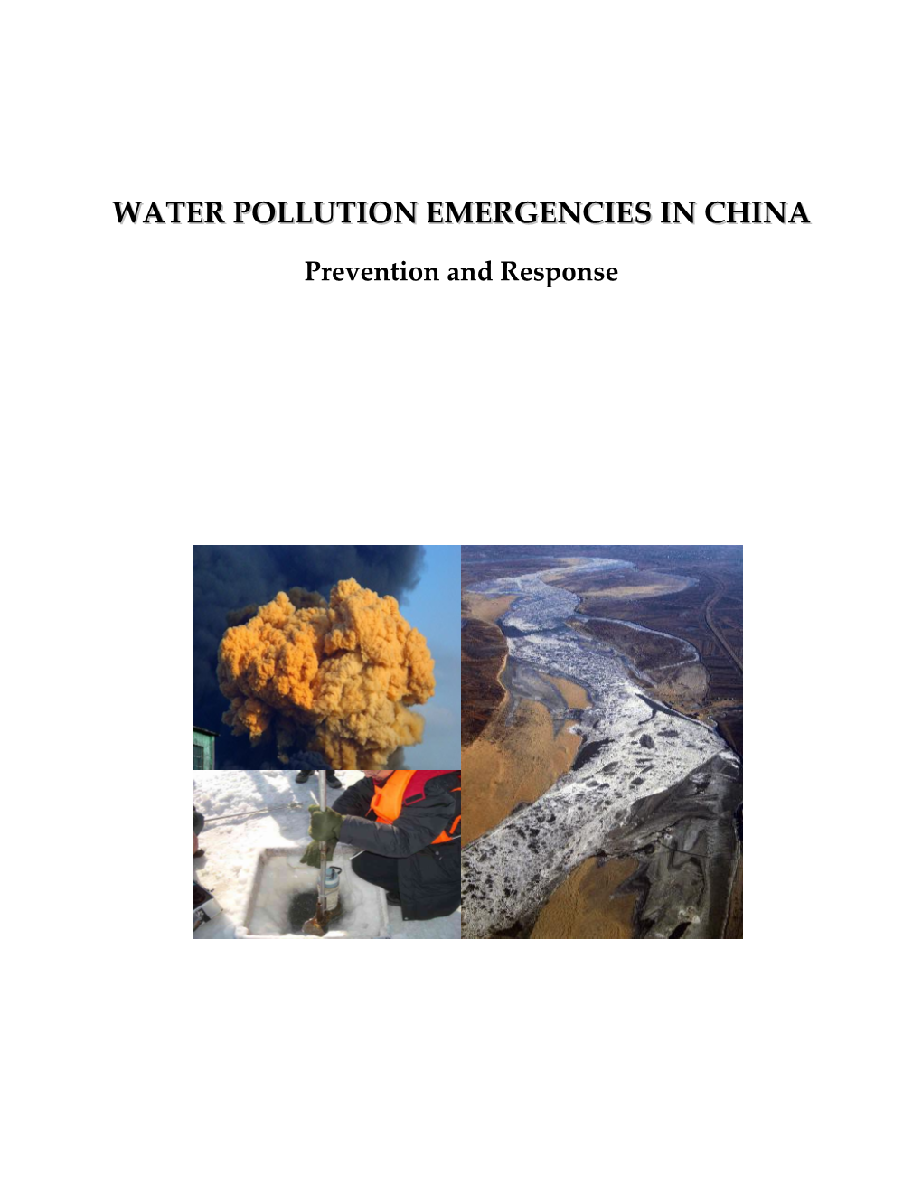 Water Pollution Emergencies in China