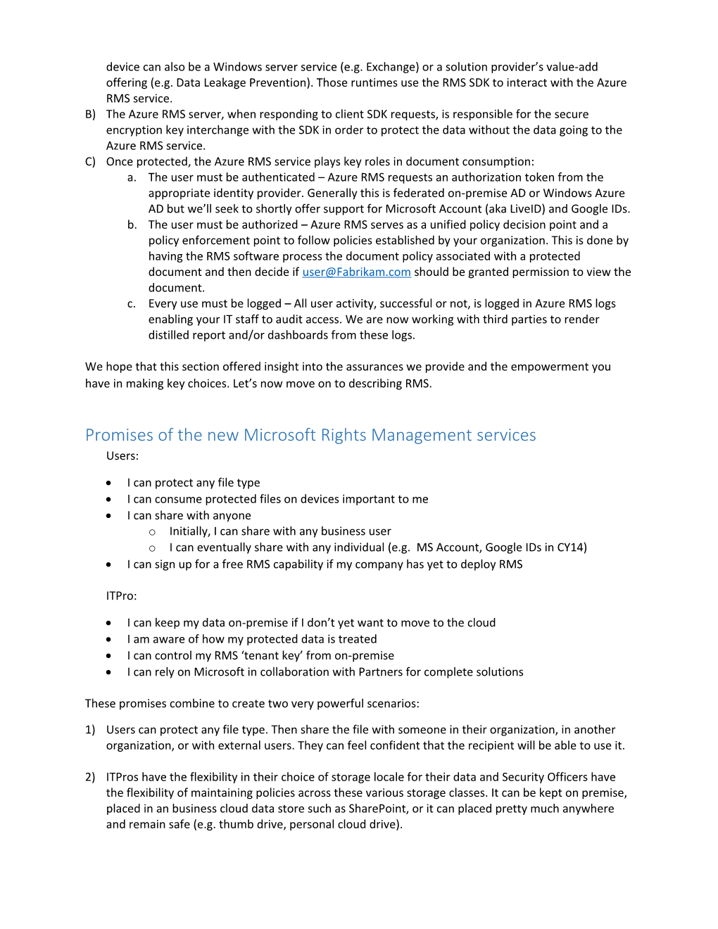 Microsoft Rights Management