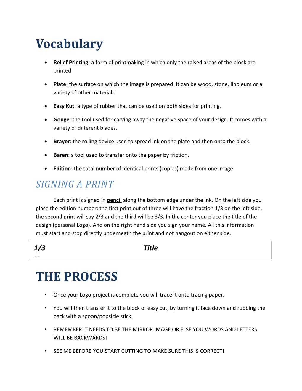 Relief Printing: a Form of Printmaking in Which Only the Raised Areas of the Block Are Printed