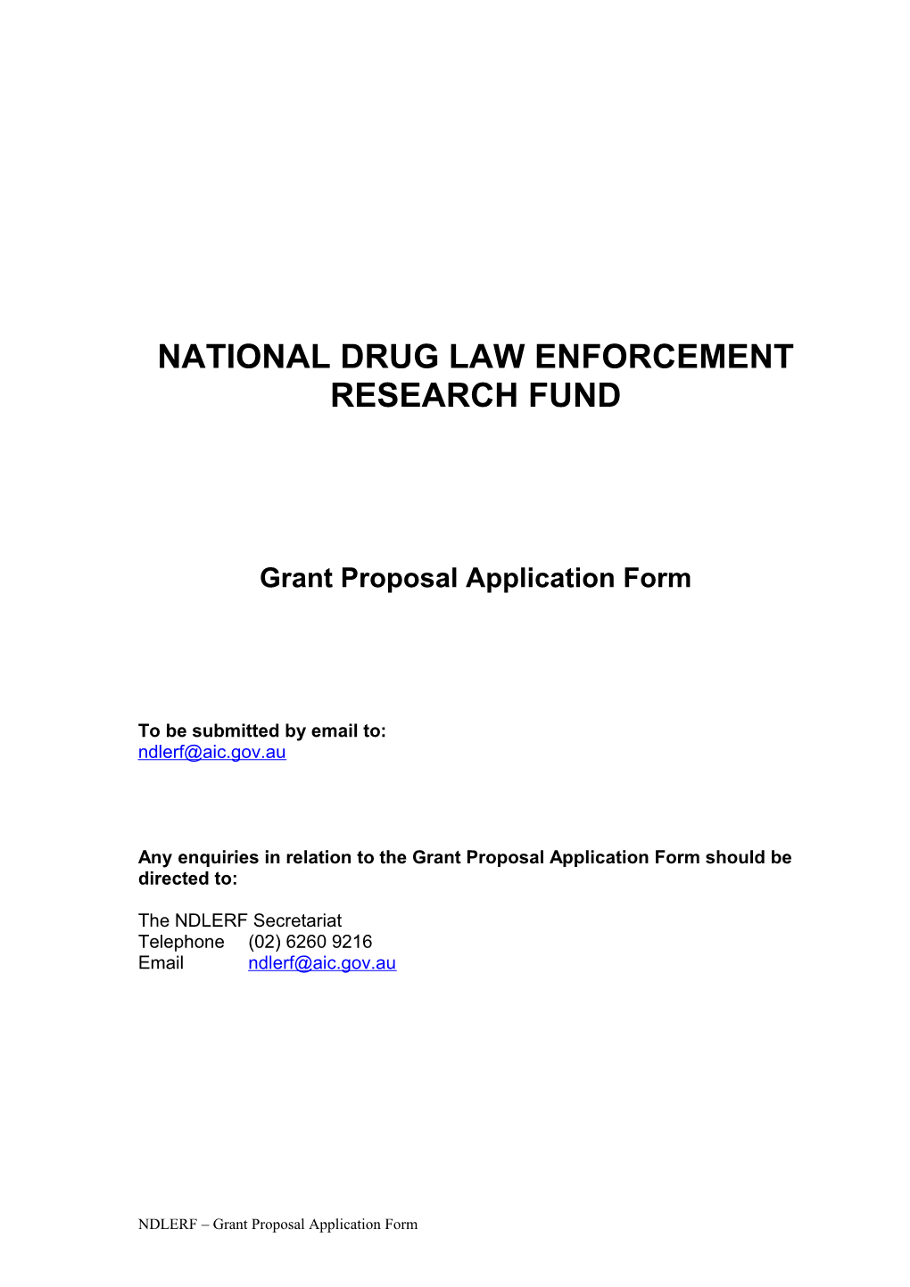National Drug Crime Prevention Fund